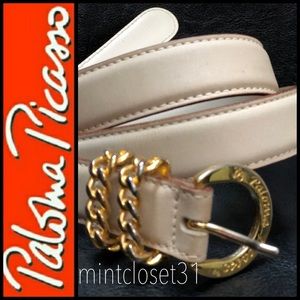 Paloma Picasso Italy Leather Belt